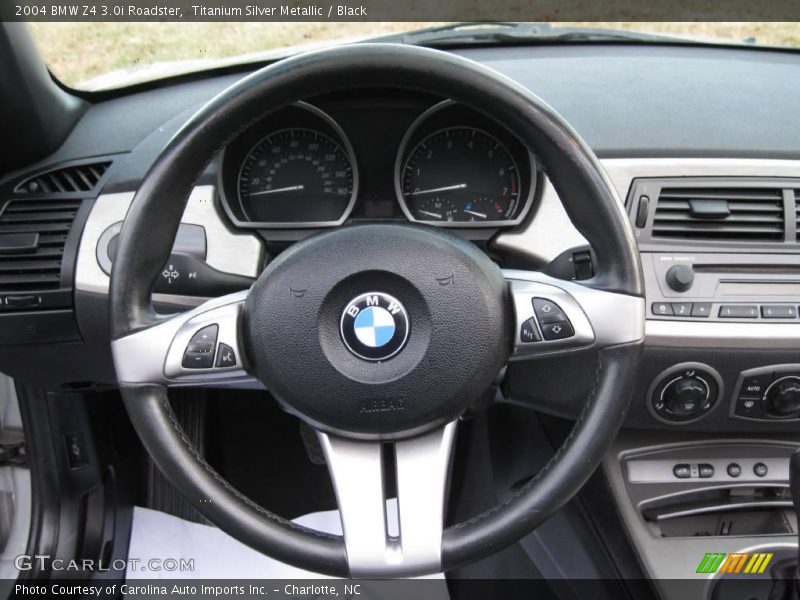 Titanium Silver Metallic / Black 2004 BMW Z4 3.0i Roadster