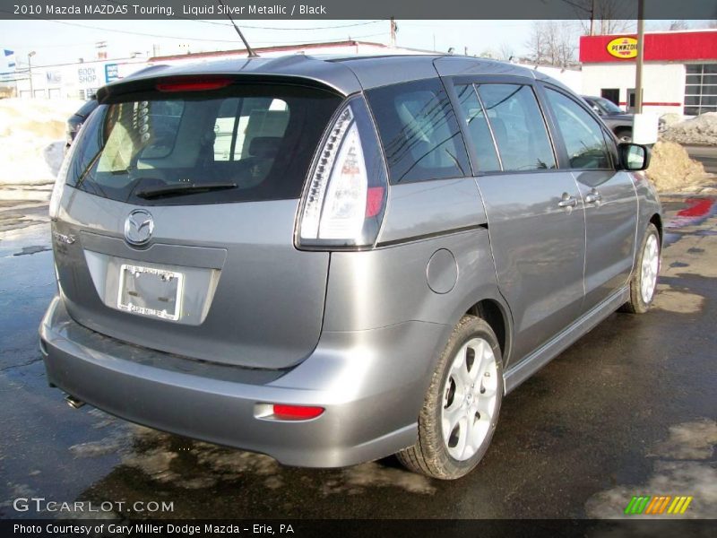 Liquid Silver Metallic / Black 2010 Mazda MAZDA5 Touring