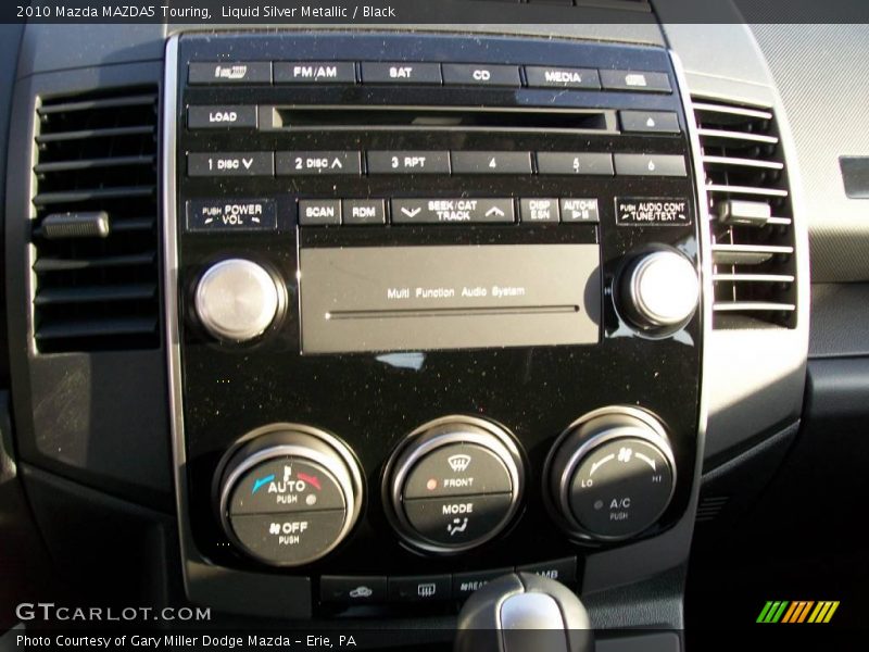 Liquid Silver Metallic / Black 2010 Mazda MAZDA5 Touring