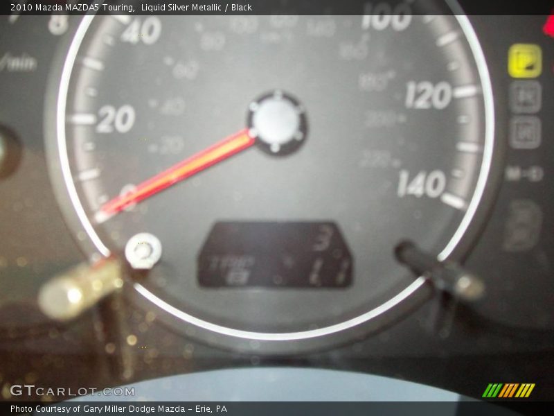 Liquid Silver Metallic / Black 2010 Mazda MAZDA5 Touring