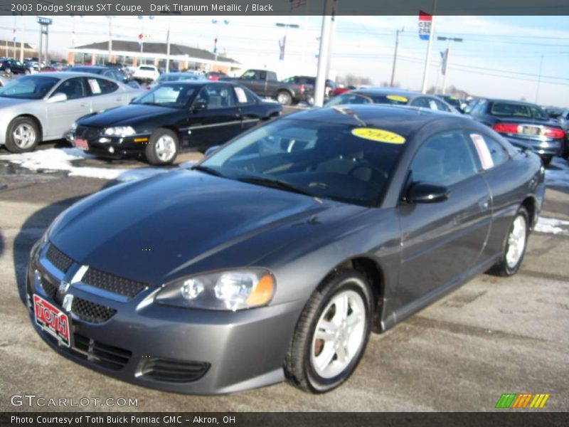 Dark Titanium Metallic / Black 2003 Dodge Stratus SXT Coupe