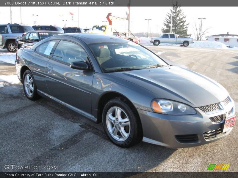 Dark Titanium Metallic / Black 2003 Dodge Stratus SXT Coupe