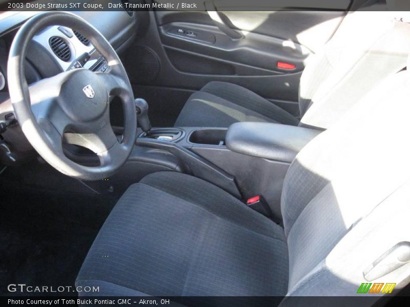 Dark Titanium Metallic / Black 2003 Dodge Stratus SXT Coupe