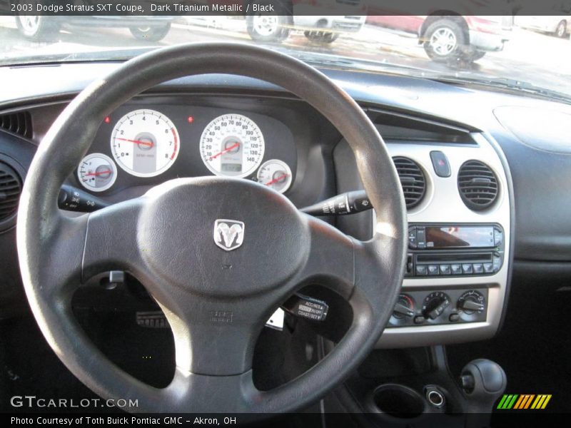 Dark Titanium Metallic / Black 2003 Dodge Stratus SXT Coupe