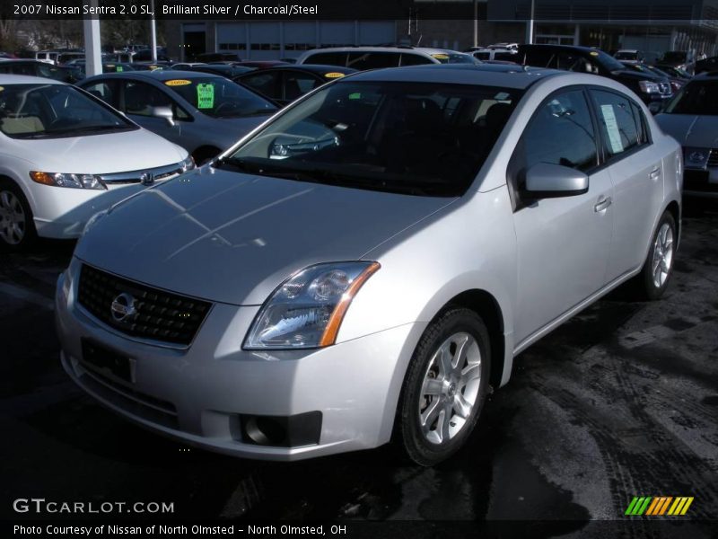Brilliant Silver / Charcoal/Steel 2007 Nissan Sentra 2.0 SL
