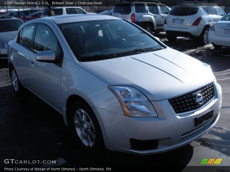 Brilliant Silver / Charcoal/Steel 2007 Nissan Sentra 2.0 SL