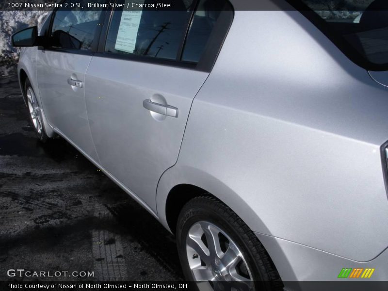 Brilliant Silver / Charcoal/Steel 2007 Nissan Sentra 2.0 SL