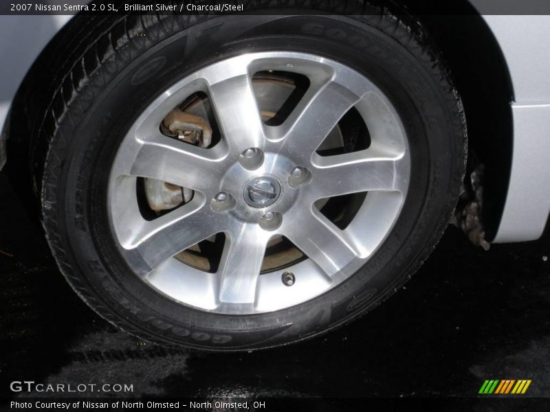 Brilliant Silver / Charcoal/Steel 2007 Nissan Sentra 2.0 SL