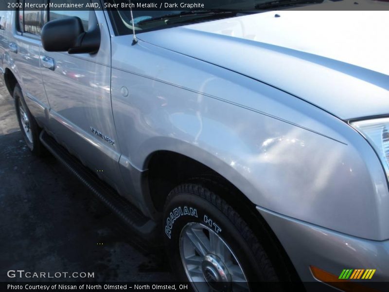 Silver Birch Metallic / Dark Graphite 2002 Mercury Mountaineer AWD