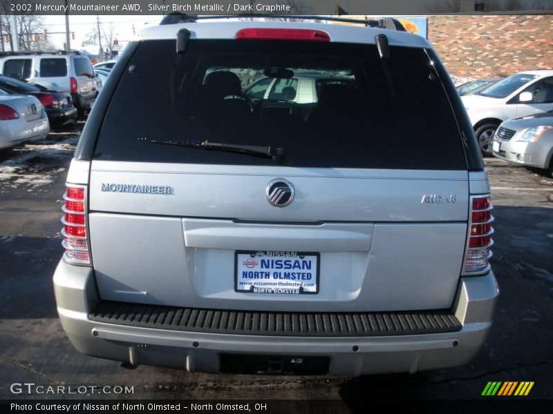 Silver Birch Metallic / Dark Graphite 2002 Mercury Mountaineer AWD