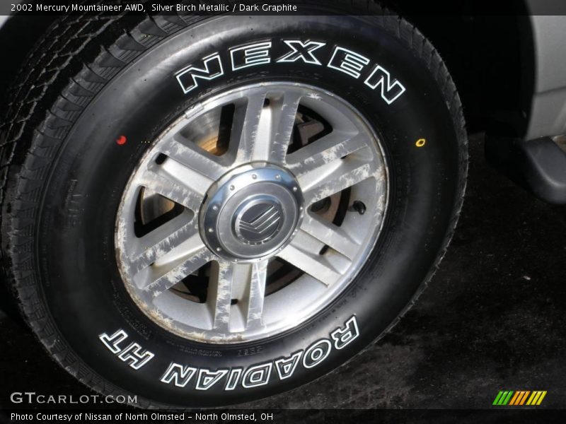 Silver Birch Metallic / Dark Graphite 2002 Mercury Mountaineer AWD