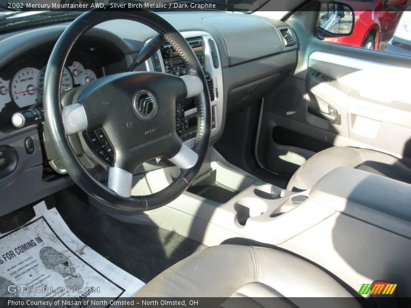Silver Birch Metallic / Dark Graphite 2002 Mercury Mountaineer AWD