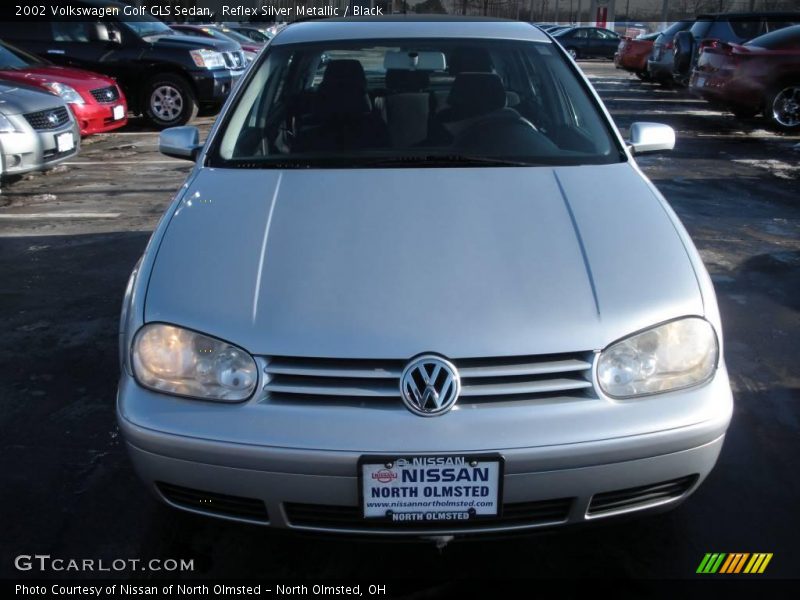Reflex Silver Metallic / Black 2002 Volkswagen Golf GLS Sedan