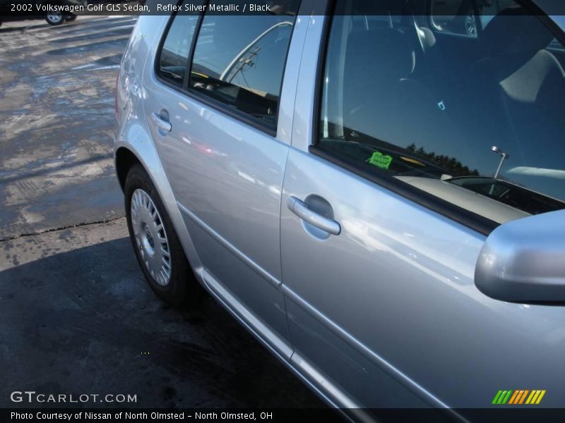 Reflex Silver Metallic / Black 2002 Volkswagen Golf GLS Sedan