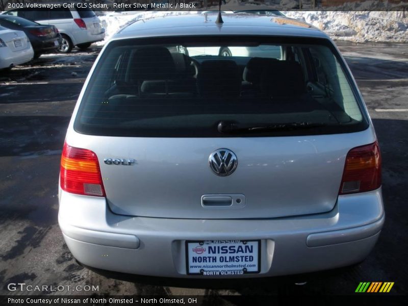 Reflex Silver Metallic / Black 2002 Volkswagen Golf GLS Sedan