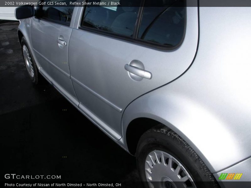 Reflex Silver Metallic / Black 2002 Volkswagen Golf GLS Sedan
