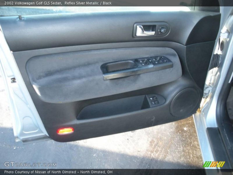 Reflex Silver Metallic / Black 2002 Volkswagen Golf GLS Sedan