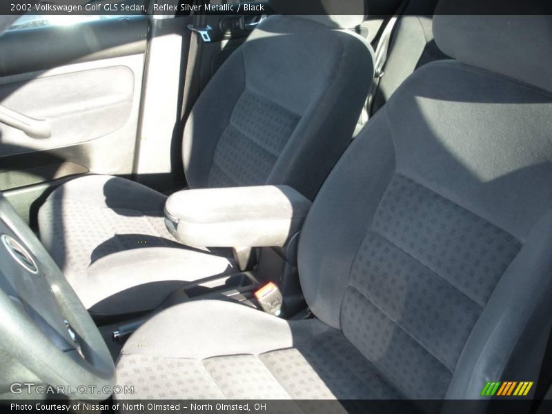 Reflex Silver Metallic / Black 2002 Volkswagen Golf GLS Sedan