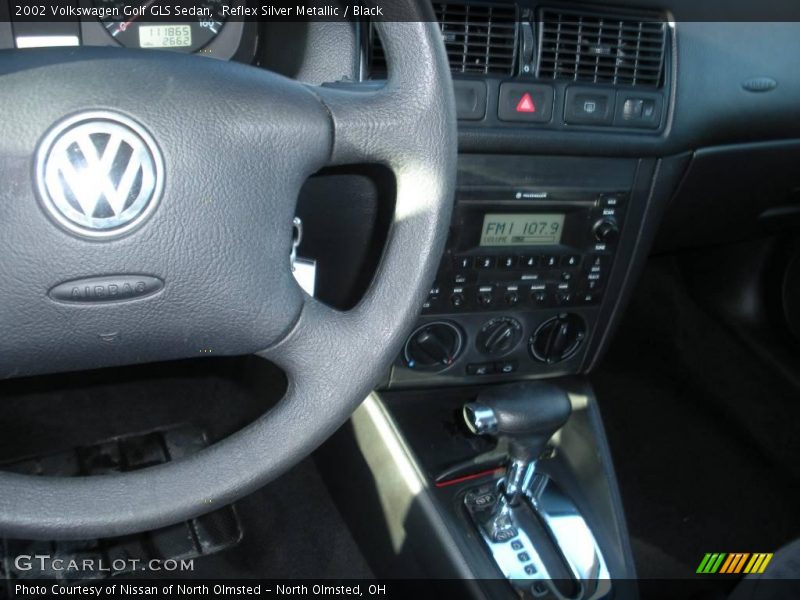 Reflex Silver Metallic / Black 2002 Volkswagen Golf GLS Sedan