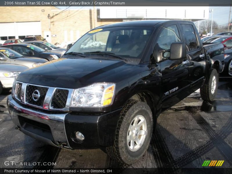 Galaxy Black / Graphite/Titanium 2006 Nissan Titan SE Crew Cab 4x4