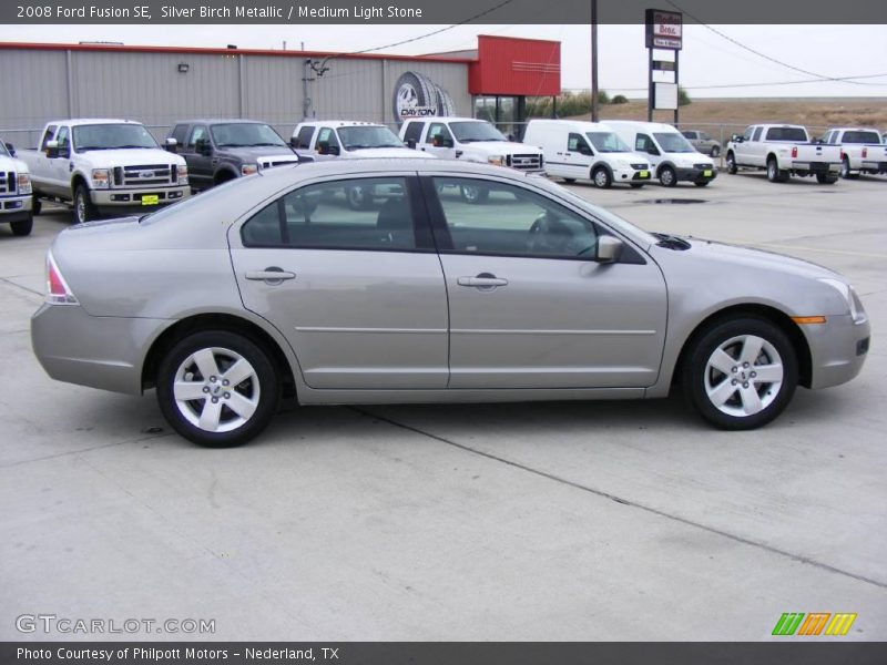 Silver Birch Metallic / Medium Light Stone 2008 Ford Fusion SE