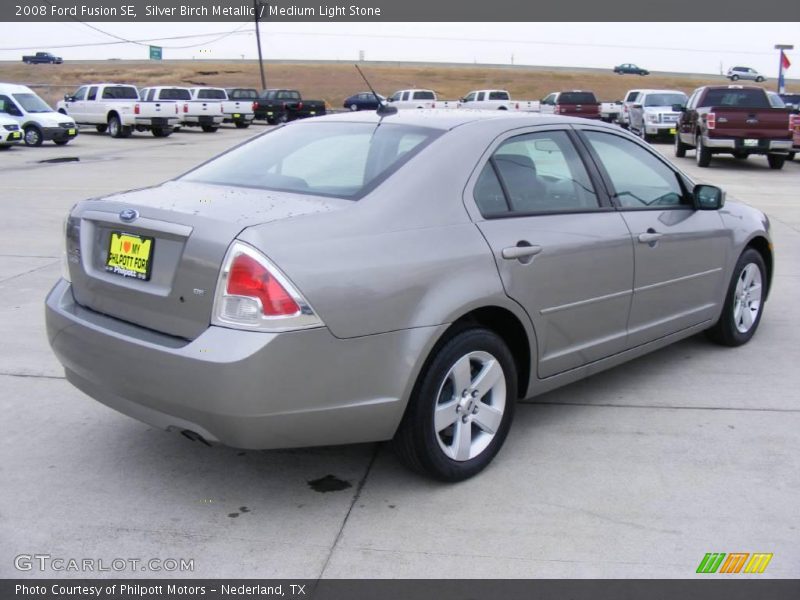 Silver Birch Metallic / Medium Light Stone 2008 Ford Fusion SE