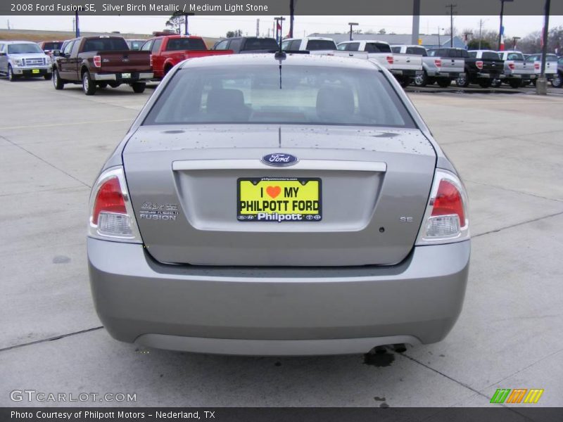 Silver Birch Metallic / Medium Light Stone 2008 Ford Fusion SE