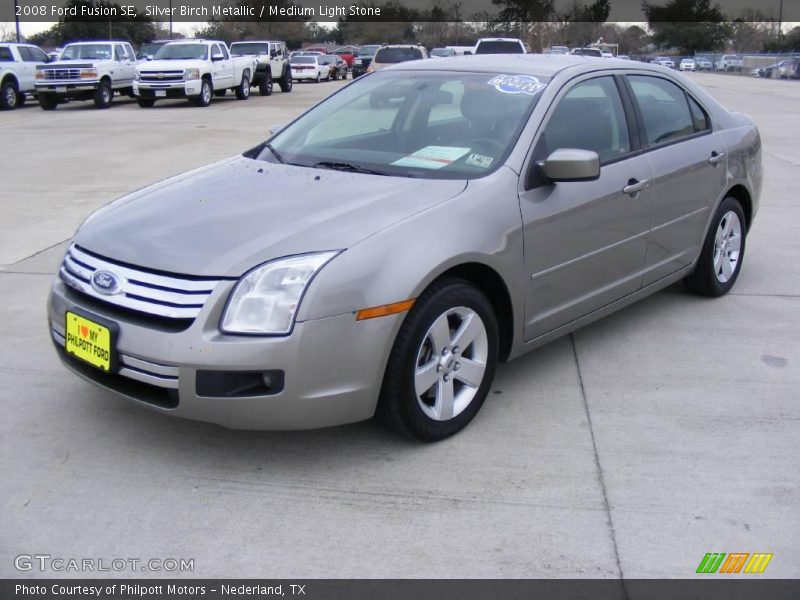 Silver Birch Metallic / Medium Light Stone 2008 Ford Fusion SE