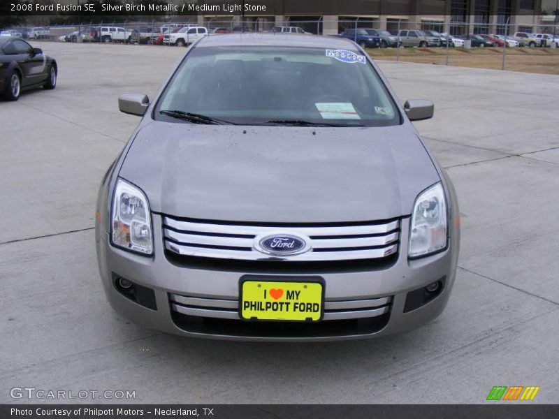 Silver Birch Metallic / Medium Light Stone 2008 Ford Fusion SE