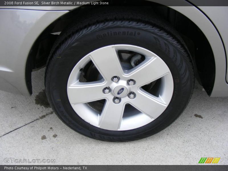 Silver Birch Metallic / Medium Light Stone 2008 Ford Fusion SE
