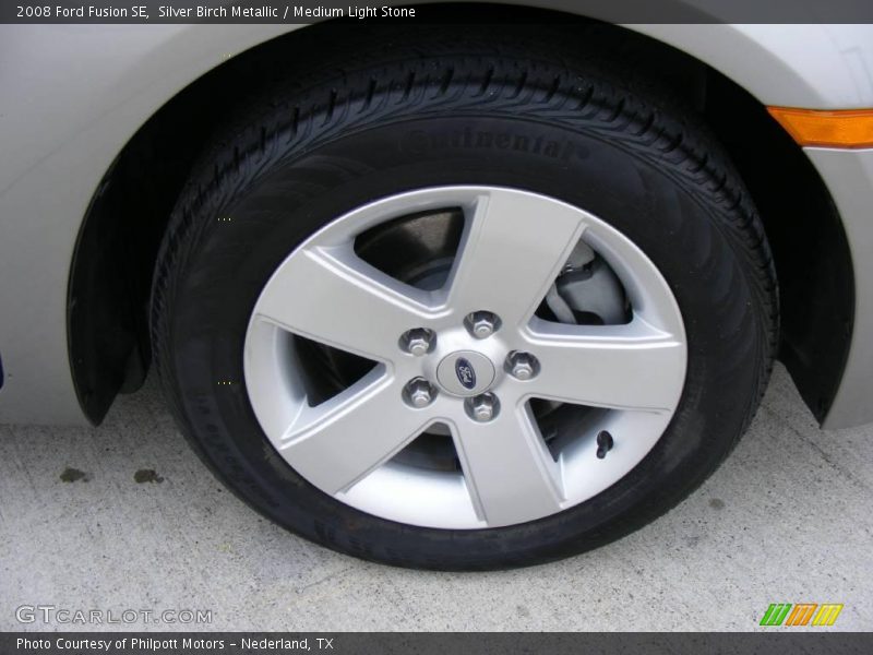 Silver Birch Metallic / Medium Light Stone 2008 Ford Fusion SE
