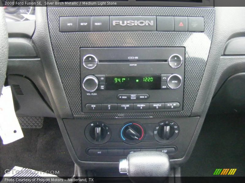 Silver Birch Metallic / Medium Light Stone 2008 Ford Fusion SE