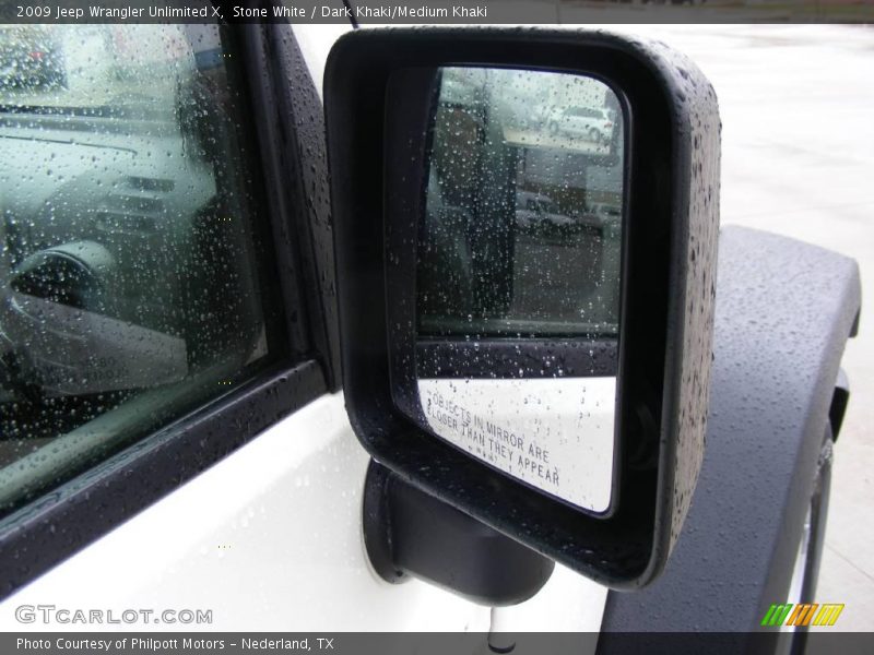 Stone White / Dark Khaki/Medium Khaki 2009 Jeep Wrangler Unlimited X