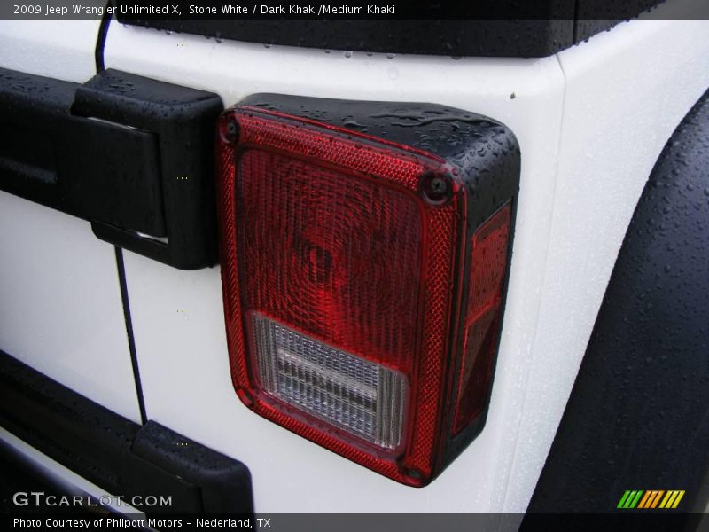 Stone White / Dark Khaki/Medium Khaki 2009 Jeep Wrangler Unlimited X