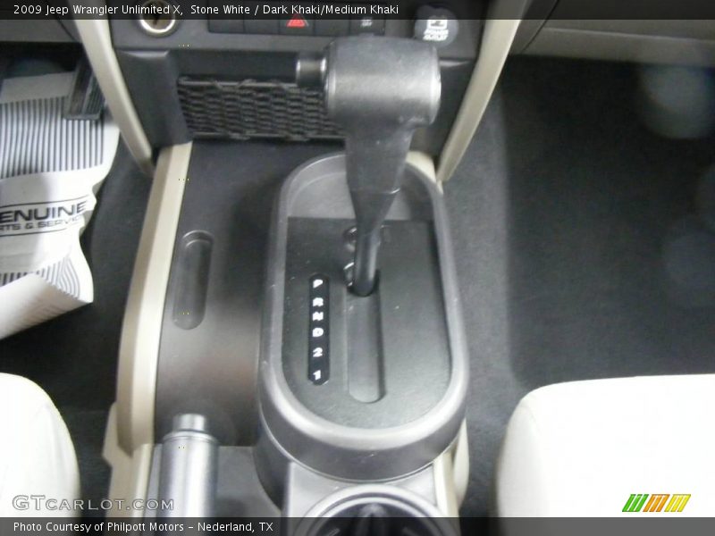 Stone White / Dark Khaki/Medium Khaki 2009 Jeep Wrangler Unlimited X