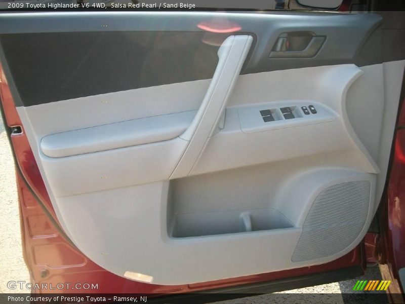 Salsa Red Pearl / Sand Beige 2009 Toyota Highlander V6 4WD