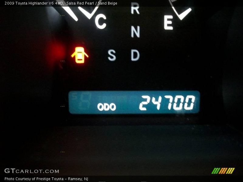Salsa Red Pearl / Sand Beige 2009 Toyota Highlander V6 4WD