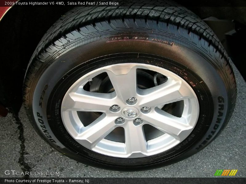 Salsa Red Pearl / Sand Beige 2009 Toyota Highlander V6 4WD