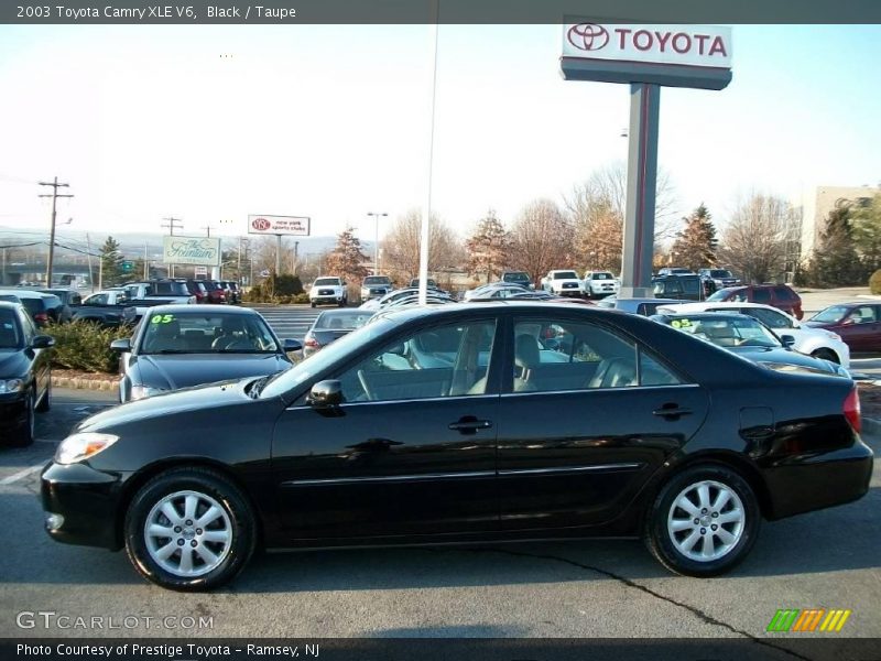 Black / Taupe 2003 Toyota Camry XLE V6