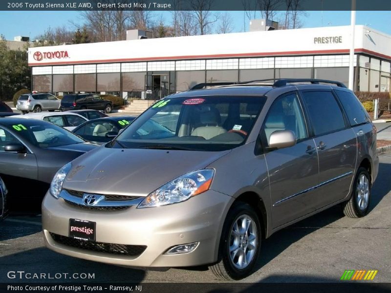 Desert Sand Mica / Taupe 2006 Toyota Sienna XLE AWD
