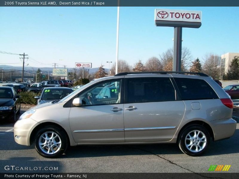 Desert Sand Mica / Taupe 2006 Toyota Sienna XLE AWD