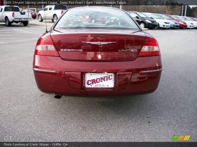 Deep Red Pearl / Dark Taupe/Medium Taupe 2005 Chrysler Sebring Limited Coupe