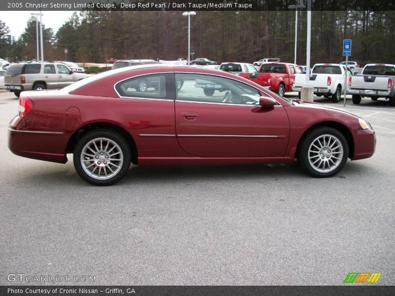 Deep Red Pearl / Dark Taupe/Medium Taupe 2005 Chrysler Sebring Limited Coupe
