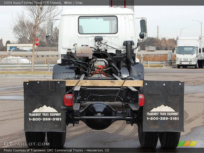 White / Gray 2004 Isuzu F Series Truck FTR Chassis