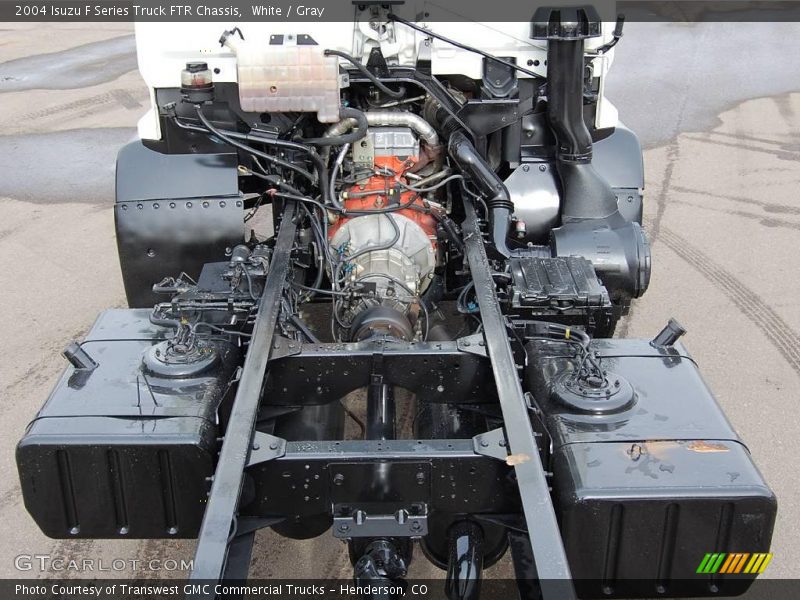 White / Gray 2004 Isuzu F Series Truck FTR Chassis