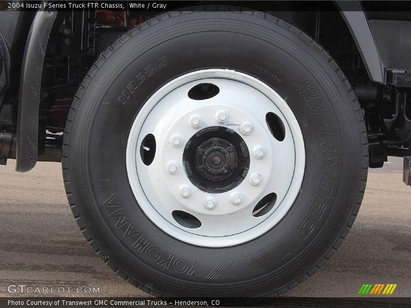 White / Gray 2004 Isuzu F Series Truck FTR Chassis