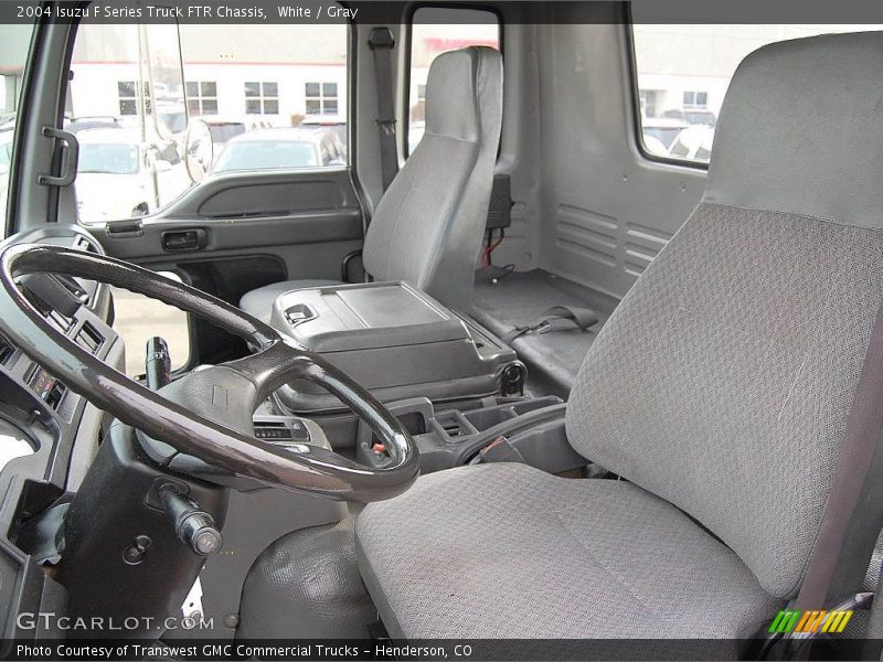 White / Gray 2004 Isuzu F Series Truck FTR Chassis