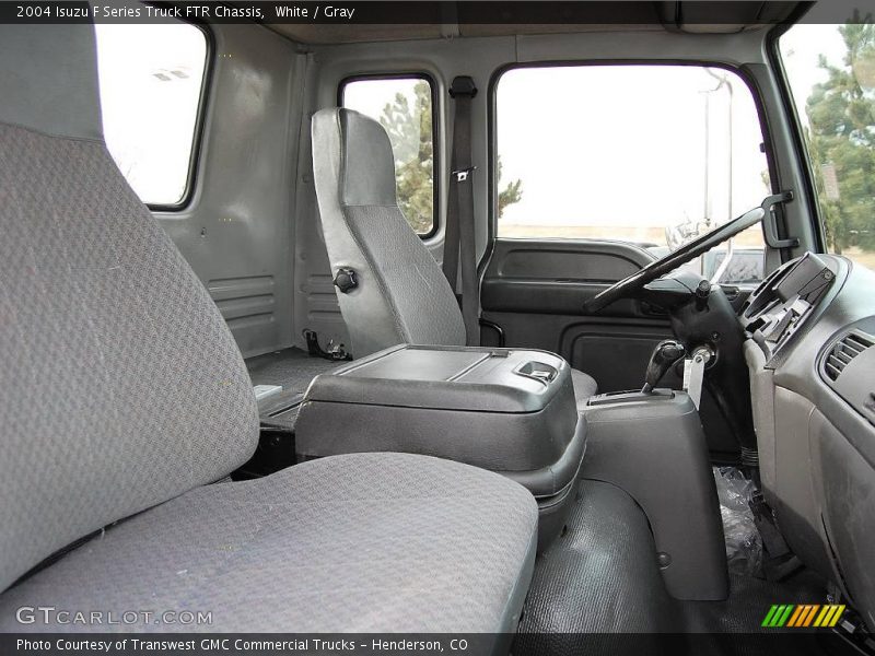 White / Gray 2004 Isuzu F Series Truck FTR Chassis