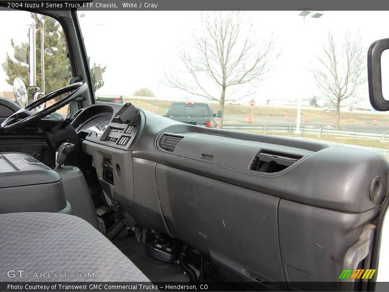 White / Gray 2004 Isuzu F Series Truck FTR Chassis