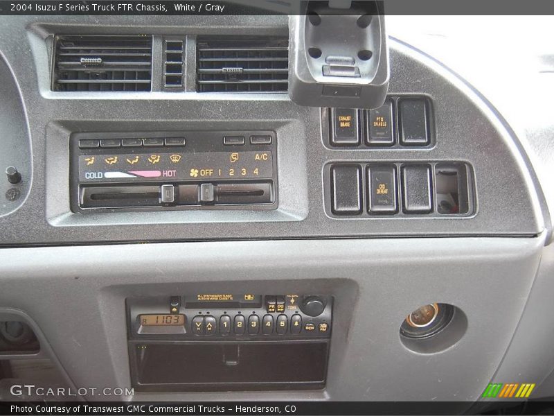 White / Gray 2004 Isuzu F Series Truck FTR Chassis